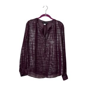 NWT Simply Styled Foul Chiffon Blouse Large
